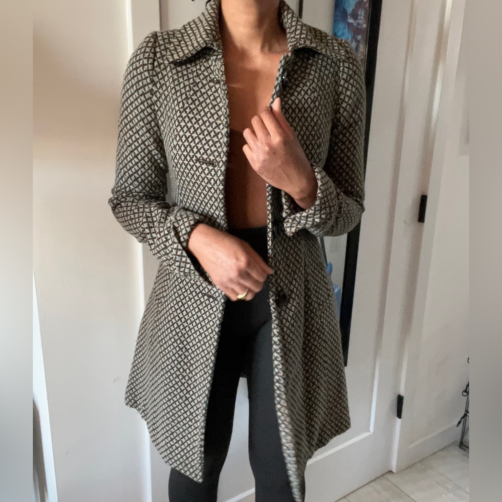 Plaid Peacoat